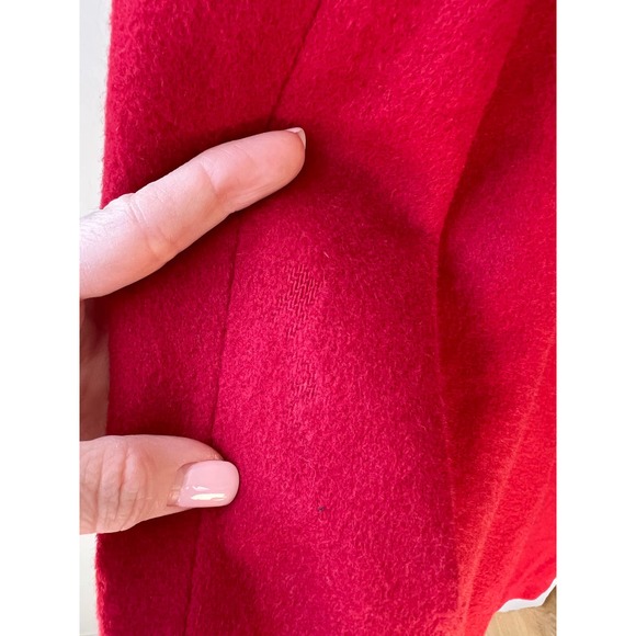 L.L. BEAN Women's Red Vintage Wool/Cashmere Blend Single Button Blazer Size 14R - Picture 10 of 10